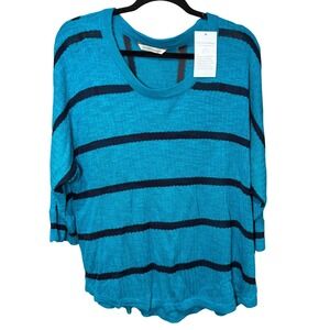 Soft Surroundings NWT Venice Knit Dolman Sleeve Sweater Striped Plus Size 1X